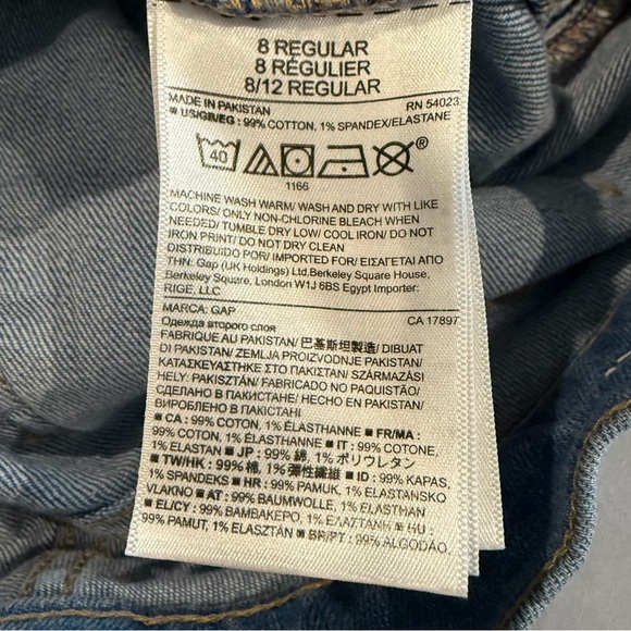 GAP Women’s Blue Regular Light Denim Jeans - Picture 15 of 15